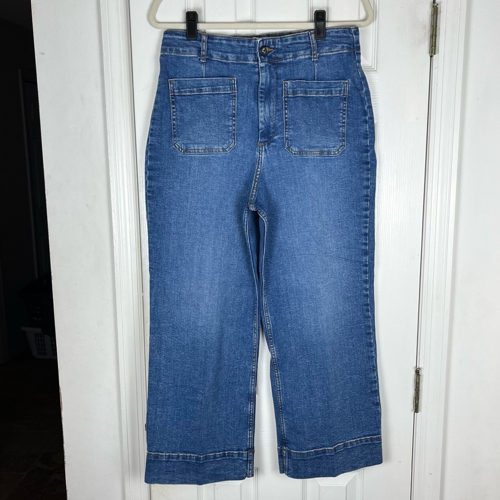 Bagatelle Collection Wide Leg Crop Jeans